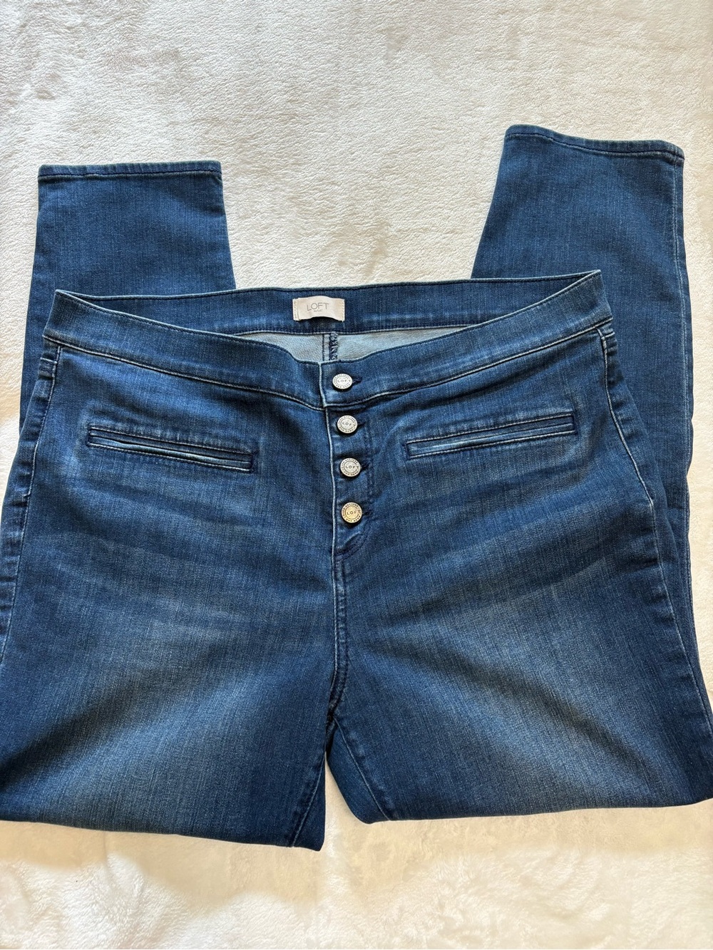 LOFT BUTTON UP JEANS